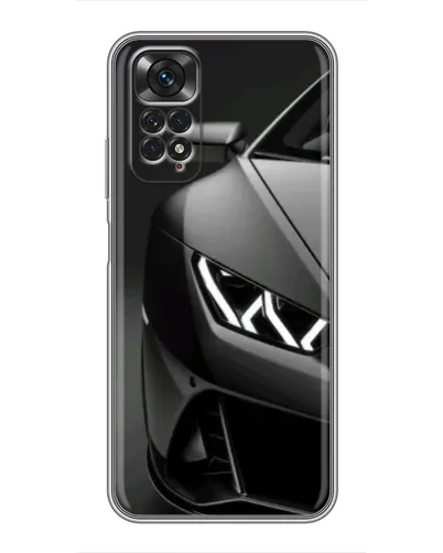 Чехол для Xiaomi Redmi Note 11 / 11s с картинкой «Lamborghini фары детализация»