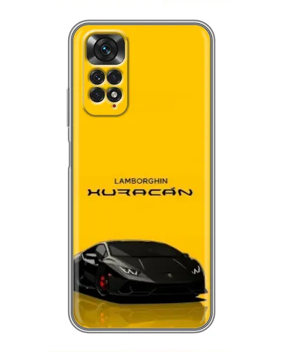 Чехол для Xiaomi Redmi Note 11 / 11s с картинкой «Lamborghini Huracan черный»