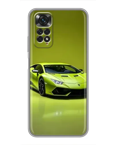 Чехол для Xiaomi Redmi Note 11 / 11s с картинкой «Салатовый Lamborghini Huracan»