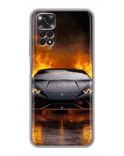 Чехол для Xiaomi Redmi Note 11 / 11s с картинкой «Lamborghini в огне» Чехол для Xiaomi Redmi Note 11 / 11s с картинкой «Lamborghini в огне»