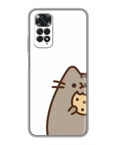 Чехол для Xiaomi Redmi Note 11 / 11s с картинкой «Пушин с печеньем»