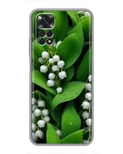 Чехол для Xiaomi Redmi Note 11 / 11s с картинкой «Ландыши в зелени»