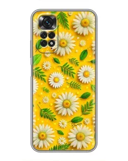 Чехол для Xiaomi Redmi Note 11 / 11s с картинкой «Ромашковое солнце»