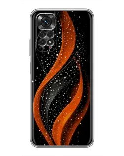 Чехол для Xiaomi Redmi Note 11 / 11s с картинкой «Огненная звездная волна»