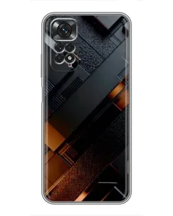 Чехол для Xiaomi Redmi Note 11 / 11s с картинкой «Черные геометрические блоки» Чехол для Xiaomi Redmi Note 11 / 11s с картинкой «Черные геометрические блоки»
