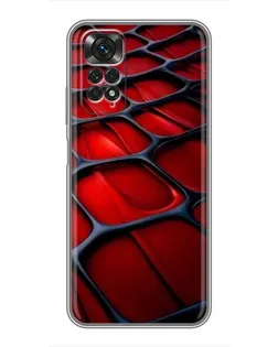 Чехол для Xiaomi Redmi Note 11 / 11s с картинкой «Красная глянцевая сетка» Чехол для Xiaomi Redmi Note 11 / 11s с картинкой «Красная глянцевая сетка»