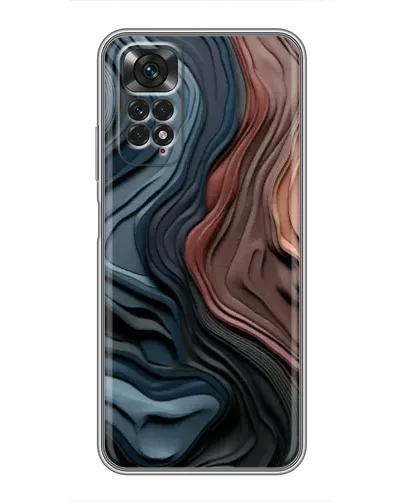 Чехол для Xiaomi Redmi Note 11 / 11s с картинкой «Цветные волны каньона»