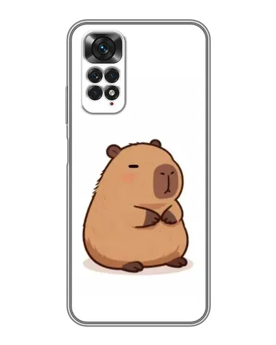Чехол для Xiaomi Redmi Note 11 / 11s с картинкой «Толстенькая капибара»