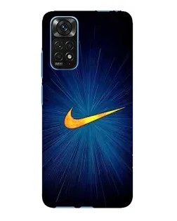 Чехол для Xiaomi Redmi Note 11E Pro с картинкой «Синий пульс Nike»