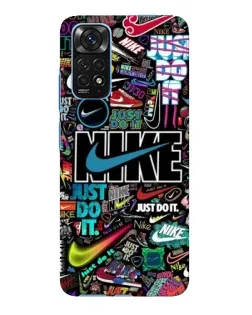 Чехол для Xiaomi Redmi Note 11E Pro с картинкой «Яркий коллаж Nike»