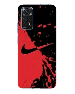 Чехол для Xiaomi Redmi Note 11E Pro с картинкой «Красные брызги Nike»