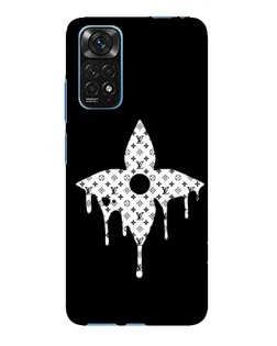 Чехол для Xiaomi Redmi Note 11E Pro с картинкой «Цветочная монограмма»