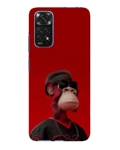 Чехол для Xiaomi Redmi Note 11E Pro с картинкой «Bored Ape в красном» Чехол для Xiaomi Redmi Note 11E Pro с картинкой «Bored Ape в красном»