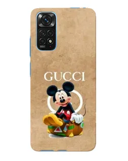 Чохол для Xiaomi Redmi Note 11E Pro з картинкою «Міккі Маус Gucci — крафт»
