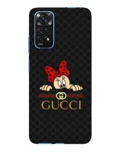 Чохол для Xiaomi Redmi Note 11E Pro з картинкою «Мінні Маус Gucci — чорний»