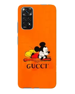 Чохол для Xiaomi Redmi Note 11E Pro з картинкою «Міккі Маус Gucci — помаранч»
