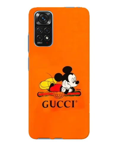 Чехол для Xiaomi Redmi Note 11E Pro с картинкой «Микки Маус Gucci — оранж» Чехол для Xiaomi Redmi Note 11E Pro с картинкой «Микки Маус Gucci — оранж»