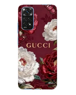 Чохол для Xiaomi Redmi Note 11E Pro з картинкою «Gucci — бордові троянди»