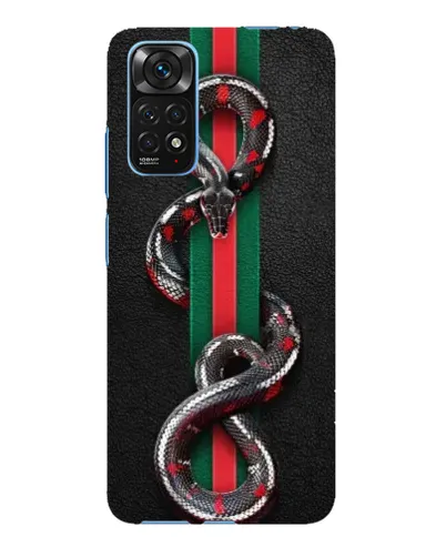 Чехол для Xiaomi Redmi Note 11E Pro с картинкой «Gucci — змея на полосе» Чехол для Xiaomi Redmi Note 11E Pro с картинкой «Gucci — змея на полосе»
