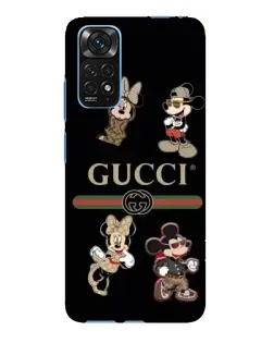 Чохол для Xiaomi Redmi Note 11E Pro з картинкою «Gucci — герої Disney та монограма»
