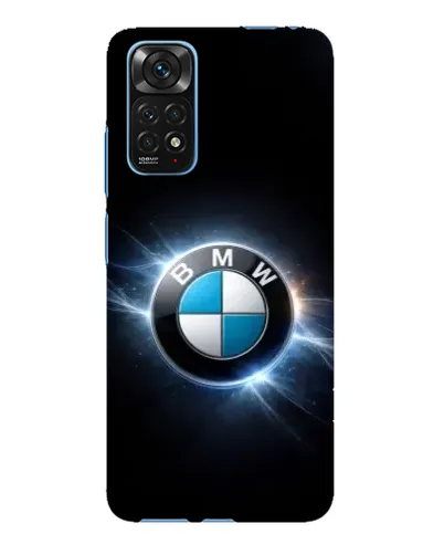 Чехол для Xiaomi Redmi Note 11E Pro с картинкой «BMW — неоновое сияние»