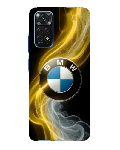Чехол для Xiaomi Redmi Note 11E Pro с картинкой «Золотистый дым BMW»