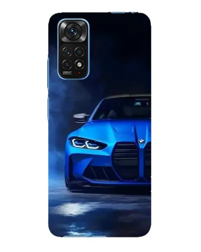 Чехол для Xiaomi Redmi Note 11E Pro с картинкой «Голубая BMW M4»
