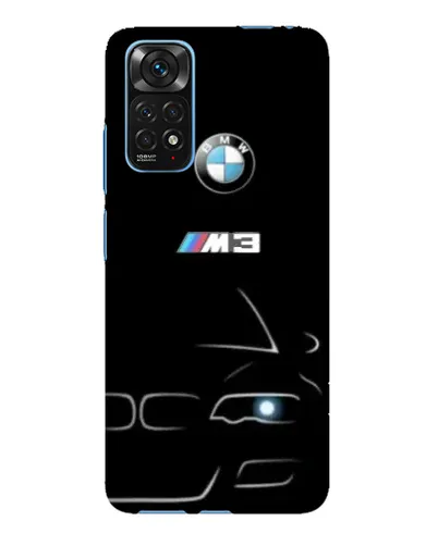 Чехол для Xiaomi Redmi Note 11E Pro с картинкой «Минималистичный принт BMW M3»