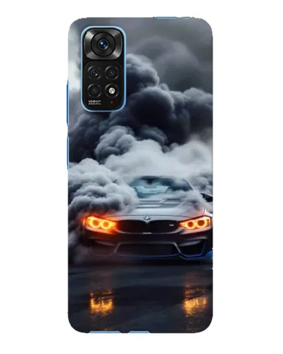 Чехол для Xiaomi Redmi Note 11E Pro с картинкой «BMW в дыму»