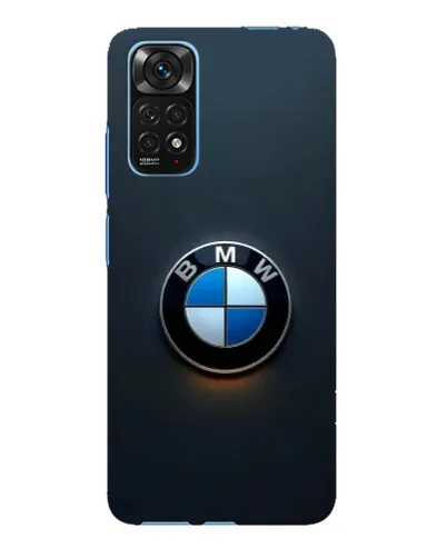 Чехол для Xiaomi Redmi Note 11E Pro с картинкой «Логотип BMW — минимализм»