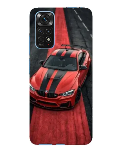 Чехол для Xiaomi Redmi Note 11E Pro с картинкой «BMW на красной дорожке»