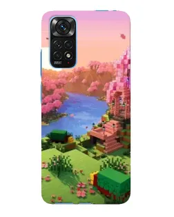 Чохол для Xiaomi Redmi Note 11E Pro з картинкою «Рожеве дерево Minecraft»