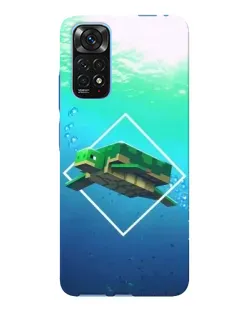 Чохол для Xiaomi Redmi Note 11E Pro з картинкою «Черепаха Minecraft»