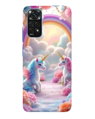 Чехол для Xiaomi Redmi Note 11E Pro с картинкой «Радуга и единороги» Чехол для Xiaomi Redmi Note 11E Pro с картинкой «Радуга и единороги»