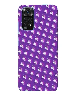 Чехол для Xiaomi Redmi Note 11E Pro с картинкой «Единороги на фиолетовом»