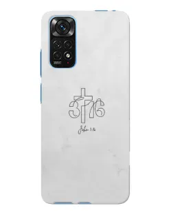 Чохол для Xiaomi Redmi Note 11E Pro з картинкою «Івана 3:16 Хрест» Чохол для Xiaomi Redmi Note 11E Pro з картинкою «Івана 3:16 Хрест»