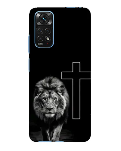 Чехол для Xiaomi Redmi Note 11E Pro с картинкой «Лев и Крест»