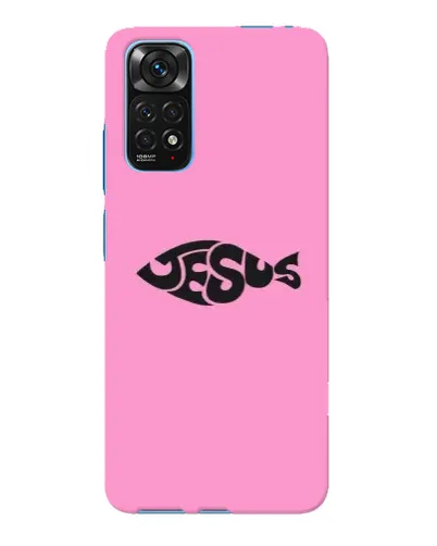 Чехол для Xiaomi Redmi Note 11E Pro с картинкой «Розовый символ  Jesus»