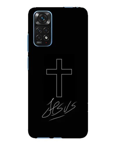 Чехол для Xiaomi Redmi Note 11E Pro с картинкой «Графический крест Jesus» Чехол для Xiaomi Redmi Note 11E Pro с картинкой «Графический крест Jesus»