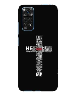 Чехол для Xiaomi Redmi Note 11E Pro с картинкой «Текстовый крест» Чехол для Xiaomi Redmi Note 11E Pro с картинкой «Текстовый крест»