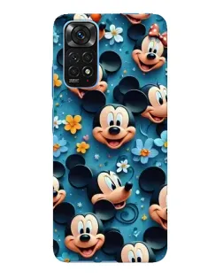Чехол для Xiaomi Redmi Note 11E Pro с картинкой «Паттерн Микки и Минни»