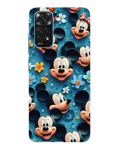 Чехол для Xiaomi Redmi Note 11E Pro с картинкой «Паттерн Микки и Минни»