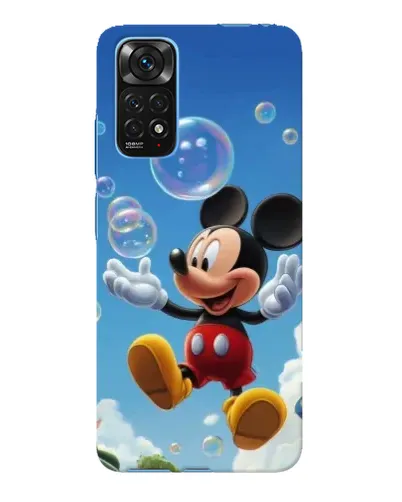 Чехол для Xiaomi Redmi Note 11E Pro с картинкой «Mickey и мыльные пузыри»