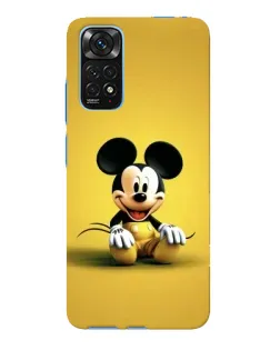 Чехол для Xiaomi Redmi Note 11E Pro с картинкой «Микки на желтом»