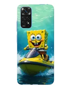 Чохол для Xiaomi Redmi Note 11E Pro з картинкою «Спанч Боб на гідроциклі»