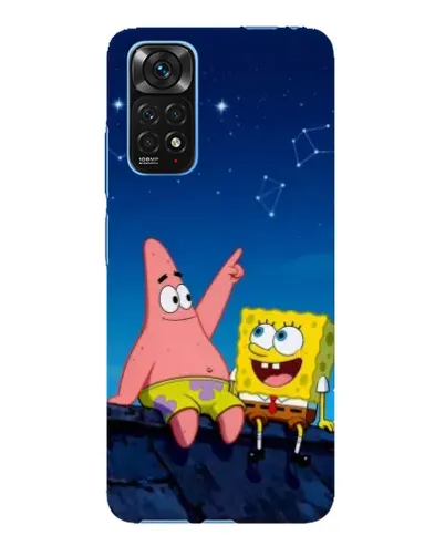 Чехол для Xiaomi Redmi Note 11E Pro с картинкой «Губка Боб и Патрик ночью» Чехол для Xiaomi Redmi Note 11E Pro с картинкой «Губка Боб и Патрик ночью»
