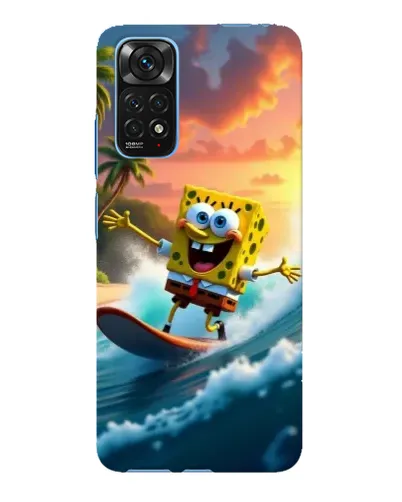 Чехол для Xiaomi Redmi Note 11E Pro с картинкой «Губка Боб серфингист» Чехол для Xiaomi Redmi Note 11E Pro с картинкой «Губка Боб серфингист»