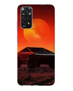 Чехол для Xiaomi Redmi Note 11E Pro с картинкой «Cybertruck на Марсе»
