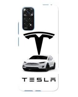 Чехол для Xiaomi Redmi Note 11E Pro с картинкой «Tesla White Style»