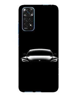 Чехол для Xiaomi Redmi Note 11E Pro с картинкой «Фары Tesla Night»